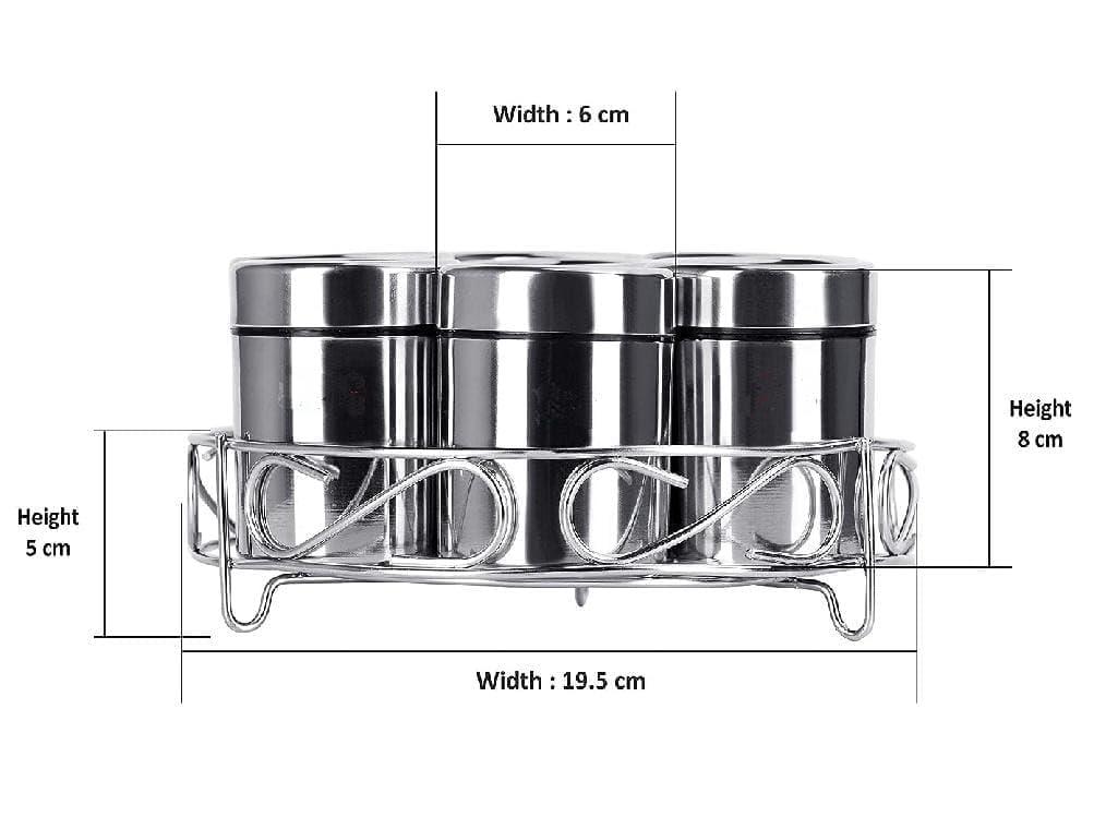 8in1 Multipurpose Stainless Steel MUKHWAS DABBA For Kitchen | MUKHWAS DABBA | Spice Jar
